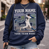 Custom Sports Photo Shirt, Personalized Player Name Number Tee, Youth Athlete Apparel, Picture Design