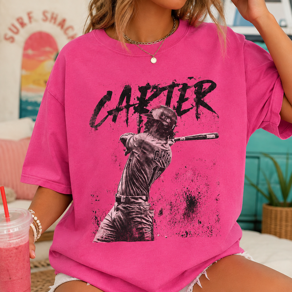 Personalized Baseball Player Shirt, Custom Name & Team Tee, Retro 90s Bootleg Style