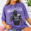 Custom Photo Football Player Shirt, Retro Bootleg Style, I'll Always Be Your Biggest Fan Tee