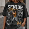 Custom Baseball Senior Mom Shirt, Vintage Player Photo Collage Bootleg Tee