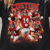 Custom Football Family Shirt, Personalized Player Photo Tee With Name & Number