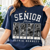Personalized 2027 Senior Bootleg Football Shirt, Custom Football Mom Tee With Name & Number