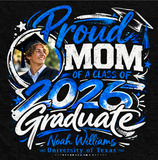 Matching Class of 2025 Family Graduation Shirts, Custom Proud Mom Dad Graduate Tee, Personalized Senior Family Squad Shirt