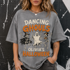 Dancing Ghouls Halloween Shirt, Cute Ghost & Skeleton Spooky Season Tee