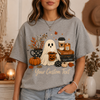 Personalized Fall Ghost Shirt, Custom Halloween Pumpkin Spice Tee
