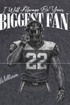 Custom Photo Football Player Shirt, Retro Bootleg Style, I'll Always Be Your Biggest Fan Tee