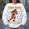 Custom Sport Photo Shirt, Personalized Player Name & Number Tee, Baseball Football Volleyball