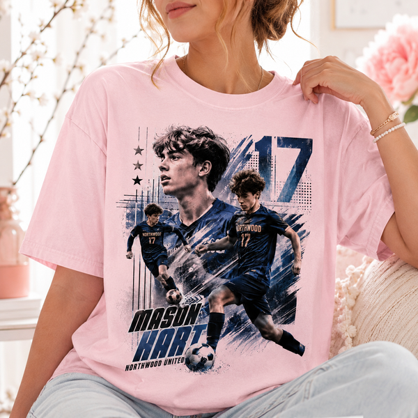 Custom Soccer Dad Shirt, Personalized Player Graphic Tee With Name & Number