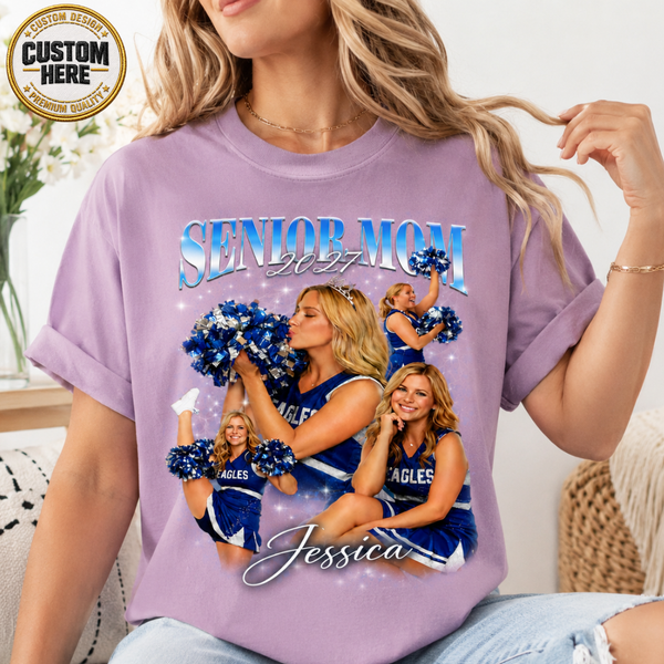 Custom Senior Mom 2027 Shirt, Personalized Senior Night Sports Mom Sweatshirt