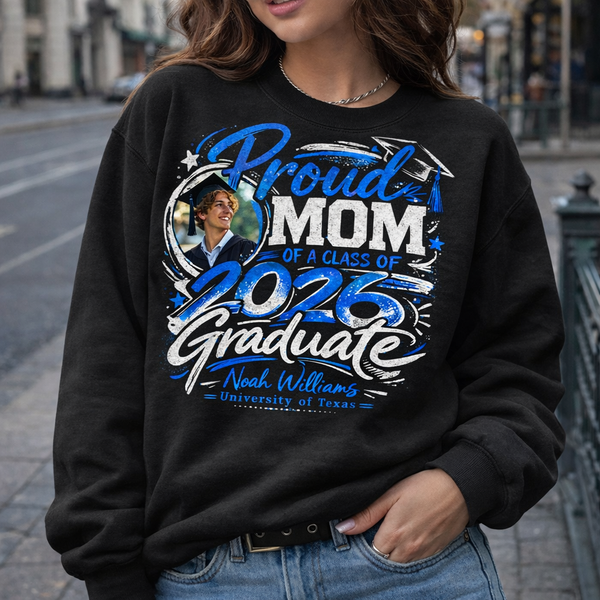 Matching Class of 2025 Family Graduation Shirts, Custom Proud Mom Dad Graduate Tee, Personalized Senior Family Squad Shirt