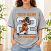 Custom Sport Photo Shirt, Personalized Player Name & Number Tee, Baseball Football Volleyball