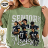 Custom 90s Bootleg Senior Football Mom Shirt, Retro Player Photo Tee