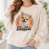 Personalized Dog Shirt for Kids, Pet Photo Name Tee, Custom Pet Portrait, Cat Lover Apparel