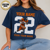 Custom Sport Photo Shirt, Personalized Player Name & Number Tee, Baseball Football Volleyball