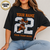 Custom Sport Photo Shirt, Personalized Player Name & Number Tee, Baseball Football Volleyball