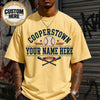 Personalized Baseball Shirt, Custom Cooperstown Team Tee, Retro Tournament Style 2026