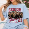 Custom 2027 Senior Football Mom Bootleg Shirt, Player Photo Tee With Name & Jersey Number