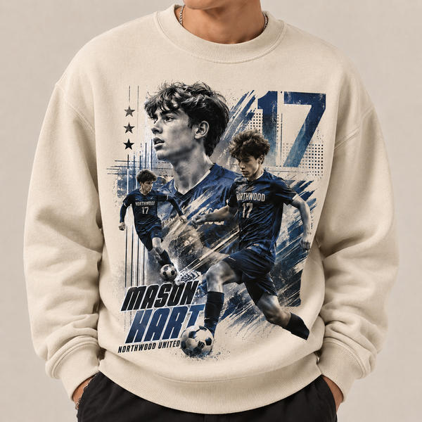 Custom Soccer Dad Shirt, Personalized Player Graphic Tee With Name & Number