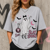 Personalized Halloween Ghost Shirt, Custom Name Pink Ghost Tee, Cute Goth Style