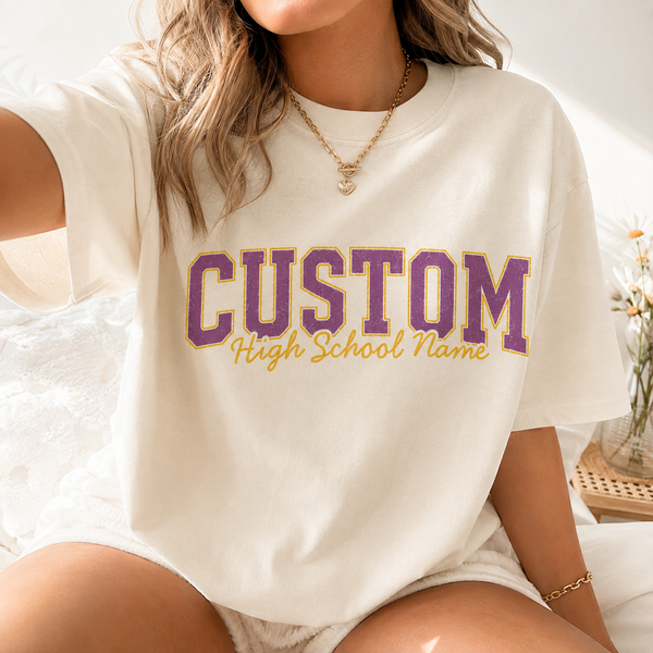 Custom Mascot T-Shirt, Personalized School Spirit Tee, Varsity Team Graphic Shirt