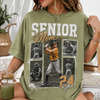 Custom Baseball Senior Mom Shirt, Vintage Player Photo Collage Bootleg Tee