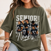 Custom 90s Bootleg Senior Football Mom Shirt, Retro Player Photo Tee