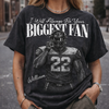 Custom Photo Football Player Shirt, Retro Bootleg Style, I'll Always Be Your Biggest Fan Tee