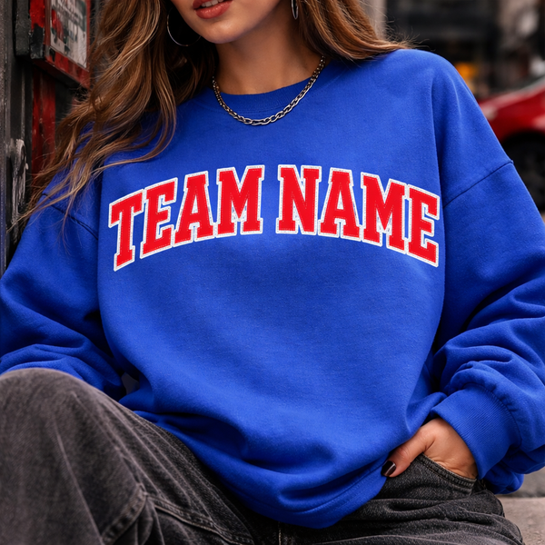 Custom Team Name Shirt, Comfort Colors Sports Tee, Game Day Apparel, College Spirit Top, Varsity Style