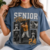 Custom Baseball Senior Mom Shirt, Vintage Player Photo Collage Bootleg Tee