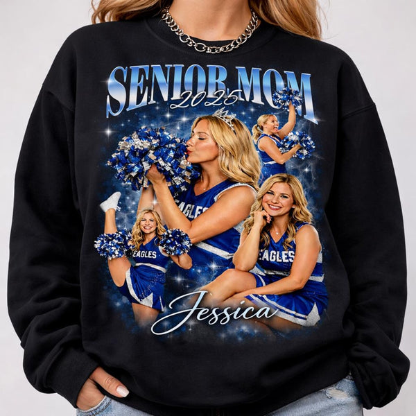 Custom Senior Mom 2026 Shirt, Personalized Senior Night Sweatshirt, Class of 2026 Sports Family Gift