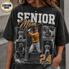 Custom Baseball Senior Mom Shirt, Vintage Player Photo Collage Bootleg Tee