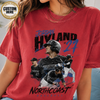 Custom Baseball Bootleg Shirt, Personalized Player Graphic Tee With Name & Number