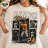 Custom Baseball Senior Mom Shirt, Vintage Player Photo Collage Bootleg Tee