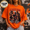 Custom Football Shirt, Personalized Family Player Photo Tee With Name & Number