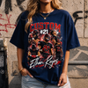 Custom Football Shirt, Personalized Family Player Photo Tee With Name & Number