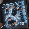 Custom Baseball Shirt, Baseball Player Photo Tee, Team Name School Shirt, Retro 90s Bootleg Graphic Tee