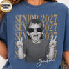 Personalized Senior Photo Shirt 2027, Vintage Graduate Picture Tee