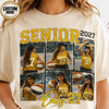 Senior Night 2027 Football Mom Shirt, Personalized Player Photo Tee
