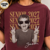 Personalized Senior Photo Shirt 2027, Vintage Graduate Picture Tee