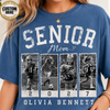 Personalized 2027 Senior Bootleg Football Shirt, Custom Football Mom Tee With Name & Number