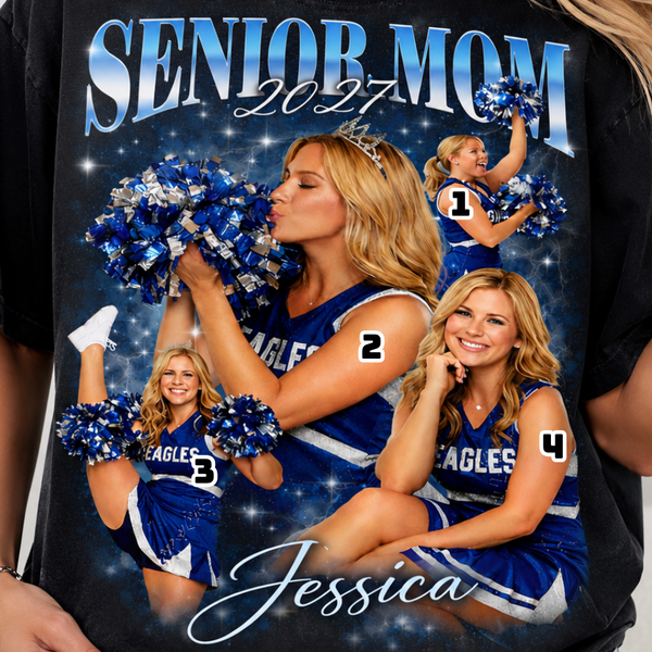 Custom Senior Mom 2027 Shirt, Personalized Senior Night Sports Mom Sweatshirt