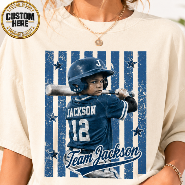 Personalized Baseball Mom Shirt, Team Member Tee, Vintage Sports Fan Apparel, Baseball Family Clothing