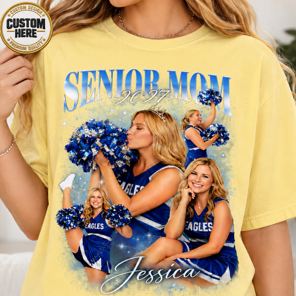 Custom Senior Mom 2027 Shirt, Personalized Senior Night Sports Mom Sweatshirt
