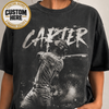 Personalized Baseball Player Shirt, Custom Name & Team Tee, Retro 90s Bootleg Style