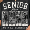 Personalized 2027 Senior Bootleg Football Shirt, Custom Football Mom Tee With Name & Number