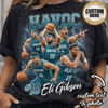 Custom Basketball Shirt, Basketball Player Photo Tee, Name & Number Team Shirt, Retro 90s Bootleg Tee