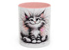 Cute Fluffy Cat Mug – Adorable Kitten Coffee Cup Gift for Cat Lovers